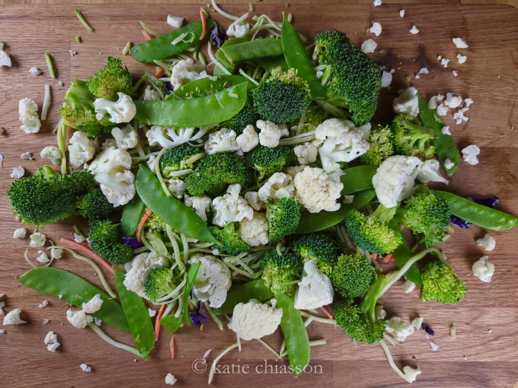 Beef Stir Fry with Cauliflower and Broccoli