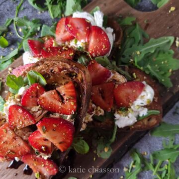 urrata with Strawberries
